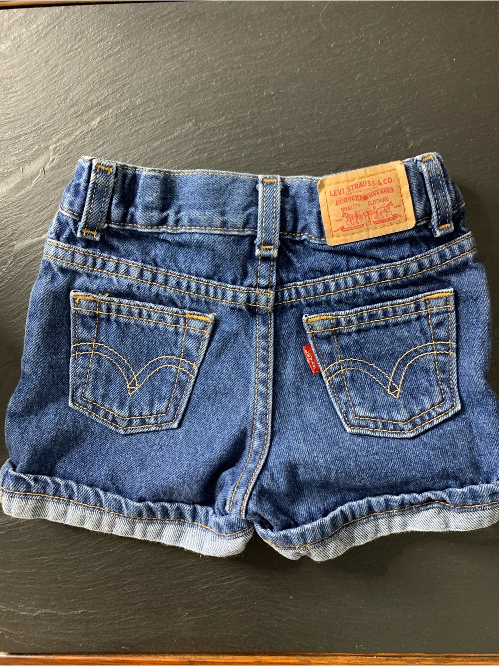 Levi's Kids Blue Denim Rolled-Hem Shorts